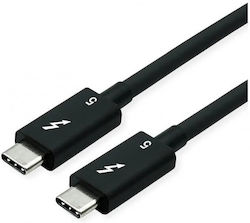 Roline Thunderbolt 5 Cable USB Type-C Passive 8K60Hz 80Gbit/s 240W T-T 1m Black Roline 11.02.9112 Roline Thunderbolt 5 Cable USB Type-C Passive 8K60Hz 80Gbit/s 240W T-T 1m Black Roline 11.02.9112