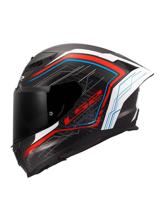 LS2 Dragon FF807 Subic Gloss White/Blue/Red Mot...