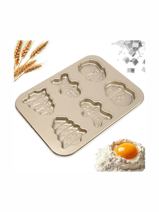 Orion Φόρμα Ζαχαροπλαστικής για Cupcakes/Muffins 6 Θέσεων 35x26.5x2.5εκ.