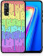 Smartfits Melting Rainbow Umschlag Rückseite Kunststoff Mehrfarbig (Realme 7)