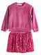 Kids' Set with Skirt Winter 2pcs Fuchsia