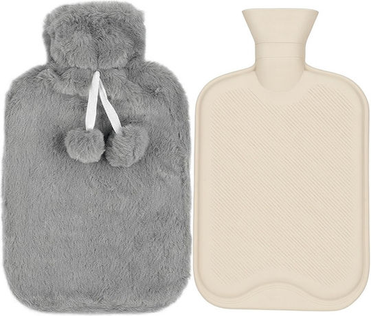 Termofor în culoarea Gri pentru sticle de apă caldă și pachete de gheață Utilizare generală 23x12.5cm 500ml