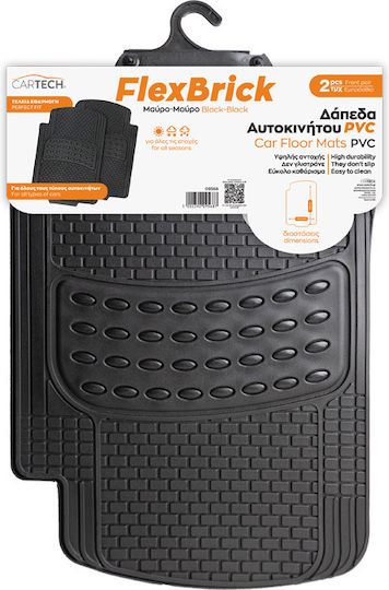 Cartech Set of Front and Rear Mats 2pcs for Ford Flex Black