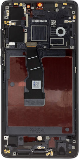 Screen Display + with Touch Mechanism and Frame for Huawei P30 (Black)