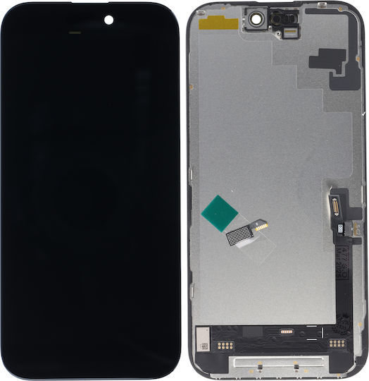 O ecran OLED cu Mecanism Tactil pentru iPhone 16 (Negru)