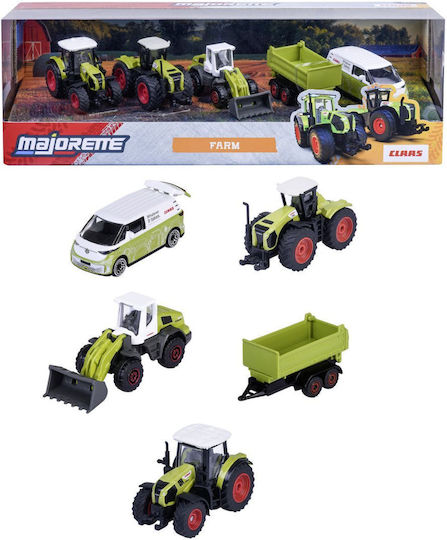 Majorette Φορτωτής CLASS SET 5 METAL FARM VEHICLES 7.5CM για 3+ Ετών