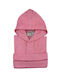Astron Italy Παιδικό Μπουρνούζι Pink με Κουκούλα