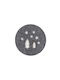 Nef-Nef Homeware Snow Weihnachtlich Untersetzer Stoff Gray D10cm.