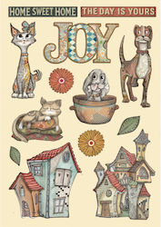 A5 Stamperia Furry Friends Wooden Craft Decoration