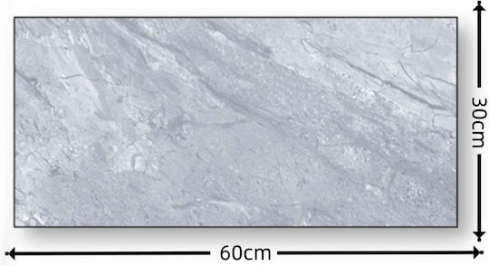 Αυτοκόλλητη Ταπετσαρία Τοίχου Γκρι 60x30cm Αυτοκόλλητη Ταπετσαρία Τοίχου Γκρι 60x30cm