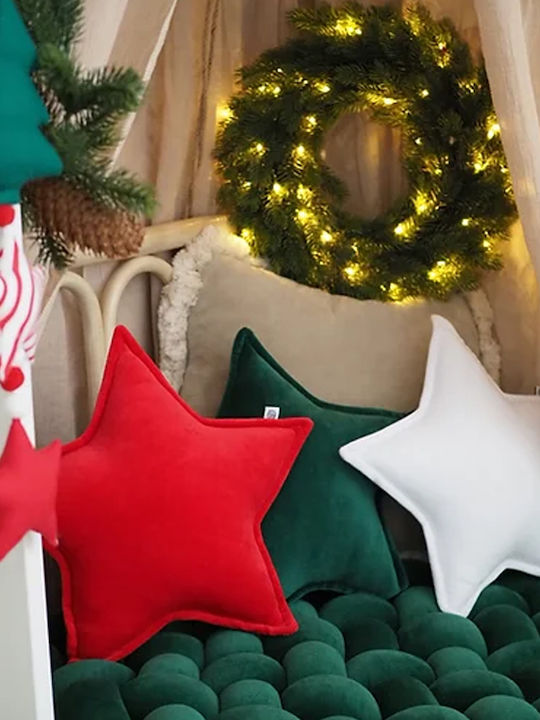 Perna Decorativă Star Sparrow Roșu Albastru Deschis Ecru Albastru Petrol Somon Gri Maro Galben Roșu Alb Bej Verde Roz 32x32