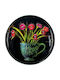 Metallic Round Decorative Tray 31x31x31cm