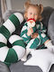 Sparrow Kids Decorative Pillow Green Candy Cane 33x60cm