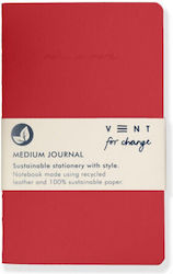 Vent Ruled Red Notebook