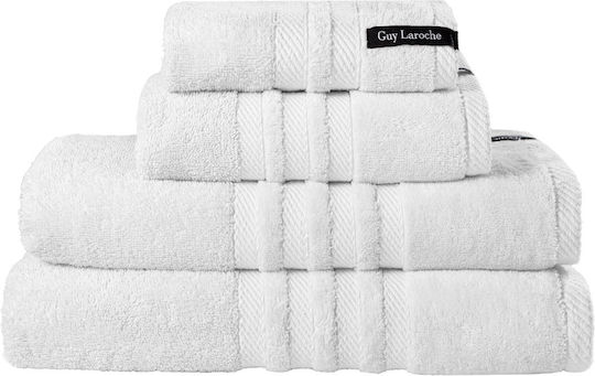 Guy Laroche Πετσέτα Σώματος Bonus 70x140εκ. Optic White Βάρους 560gr/m²