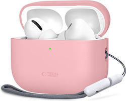 Tech-Protect Silicone Θήκη Σιλικόνης σε Ροζ χρώμα για Apple AirPods Pro 3