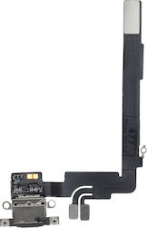 Кабел лента за порт за зареждане Dock iPhone 16 Pro Max Черен Титан
