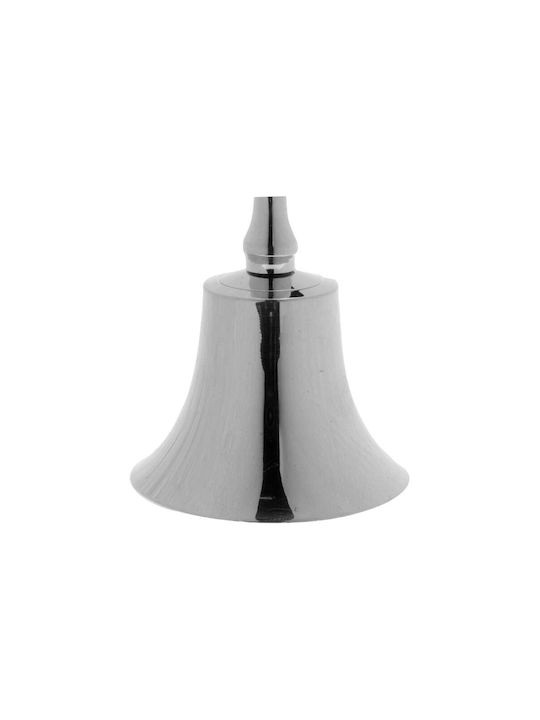 Clopoțel Metalic din Aluminiu Argintiu Înălțime 11×ø5,5 Cm
