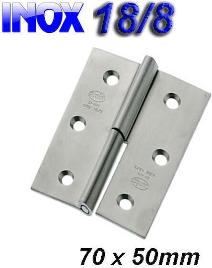 Inox 18/8 Right Split Hinge 7325