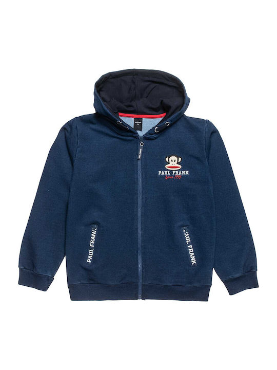 Kids Sweatshirt Cardigan with Pockets Navy Blue