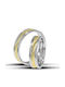 Themelidis Jewels Ehering-Set aus Weißgold 18K