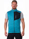 Sleeveless Jacket Blue Melange