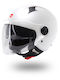 Helmo Milano Sirio Glossy White Κράνος Μηχανής Jet ECE 22.06 1050gr με Sunvisor