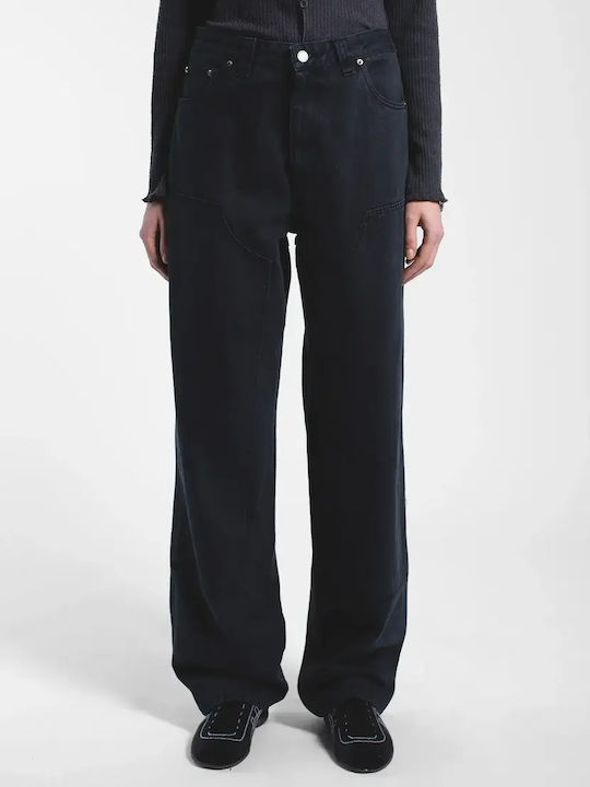 Damenjeans in Weit geschnittener Linie Dark Grey