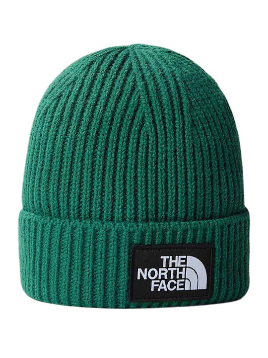Logo Box Beanie Beanie Knitted in Green color