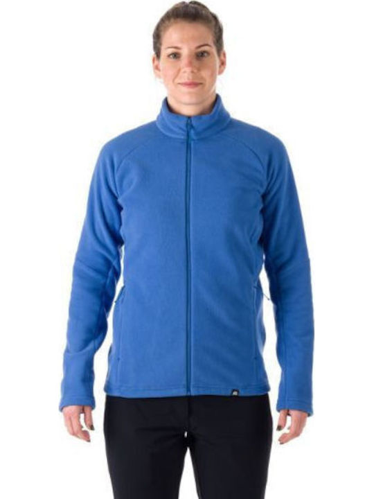 Fleece Γυναικεία Ζακέτα σε Μπλε Χρώμα
