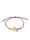 The Art of Beading Women's Bracelet Macrame made of Steel Gold Plated