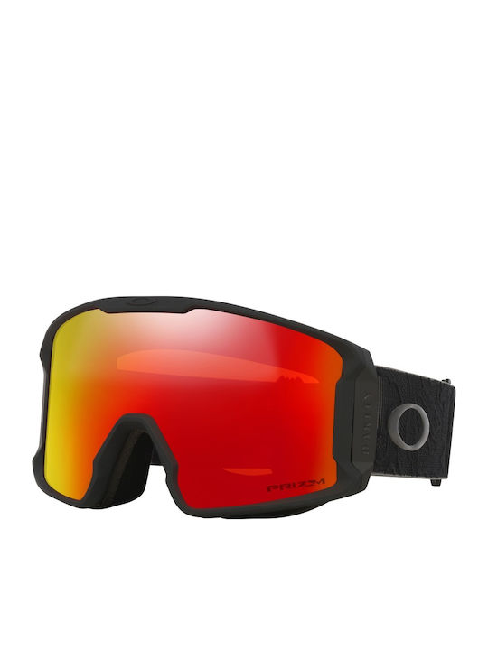 Oakley Ски & Сноуборд Маска Детска Черен с Леща в Цвят Черен