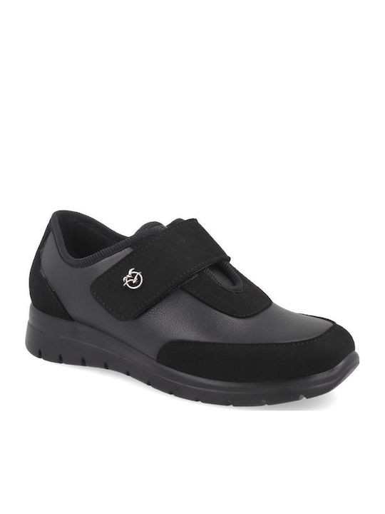 Rieker 59559 - Mocassino Donna In Vera Pelle, Collezione Comfort, Larghezza Extra, Soletta Estraibile, Colore Nero