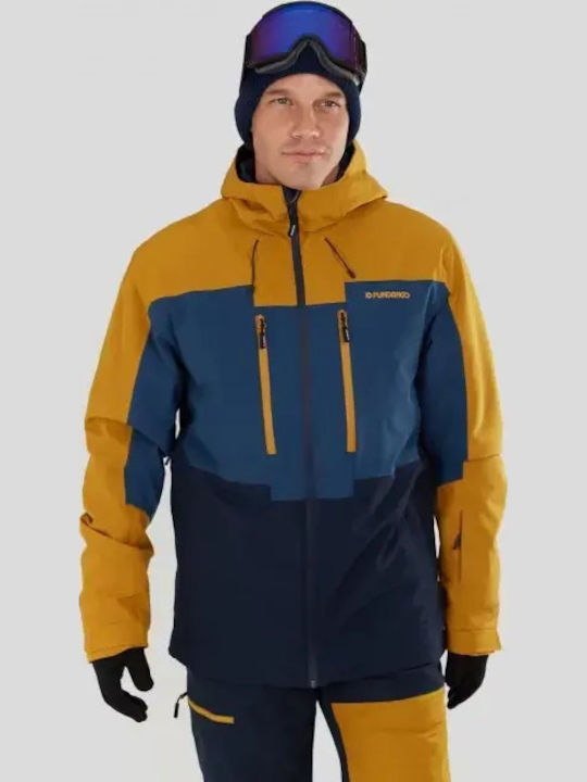 Fundango 1TJAH11-ah-638 Ανδρικό Μπουφάν για Σκι & Snowboard Κίτρινο
