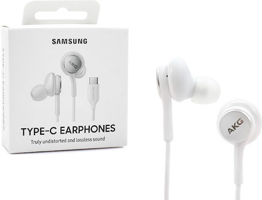 Samsung EO-IC100 Retail In-ear Handsfree Ακουστικά με Βύσμα USB-C Λευκό