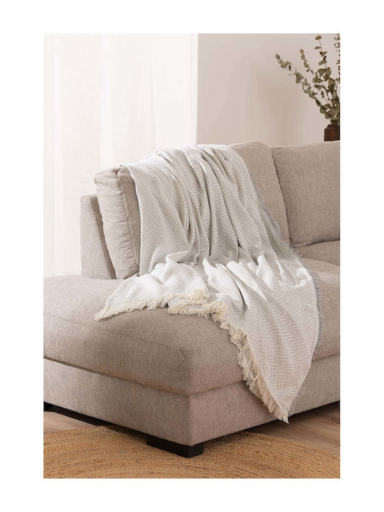 Sofazip Kenya Tagesdecke Anderthalbbetten Sand 180x260cm