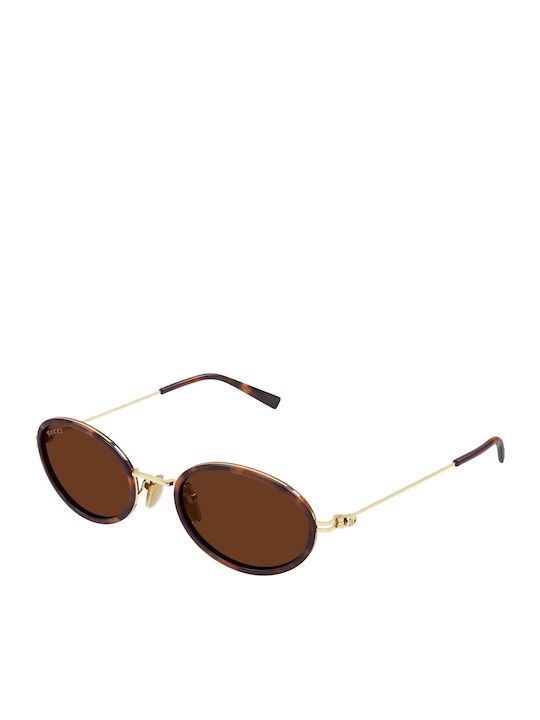 Gucci Unisex Sonnenbrille mit Braun Schildkröte...