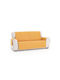 Sofazip Ελαστικό Κάλυμμα Τετραθέσιου Καναπέ Mustard-ivory 220εκ.