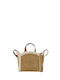 Leather Women's Bag Tote Handbag Beige