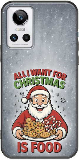 All I Want Christmas Is Food Realme Gt Neo 3 Black Tpu Μαύρη Σιλικόνη