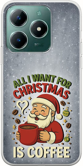 All I Want Christmas Is Coffee Realme C61 Flexible Tpu Διάφανη Σιλικόνη