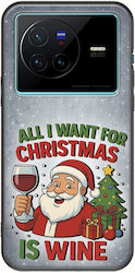 All I Want Christmas Is Wine Vivo X80 Black Tpu Μαύρη Σιλικόνη All I Want Christmas Is Wine Vivo X80 Black Tpu Μαύρη Σιλικόνη