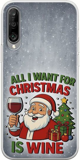 All I Want Christmas Is Wine Xiaomi Mi A3 Flexible TPU Transparent Silicone