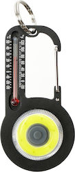 Schlüsselanhänger Karabiner Thermometer Taschenlampe Sonne Co Tempabright