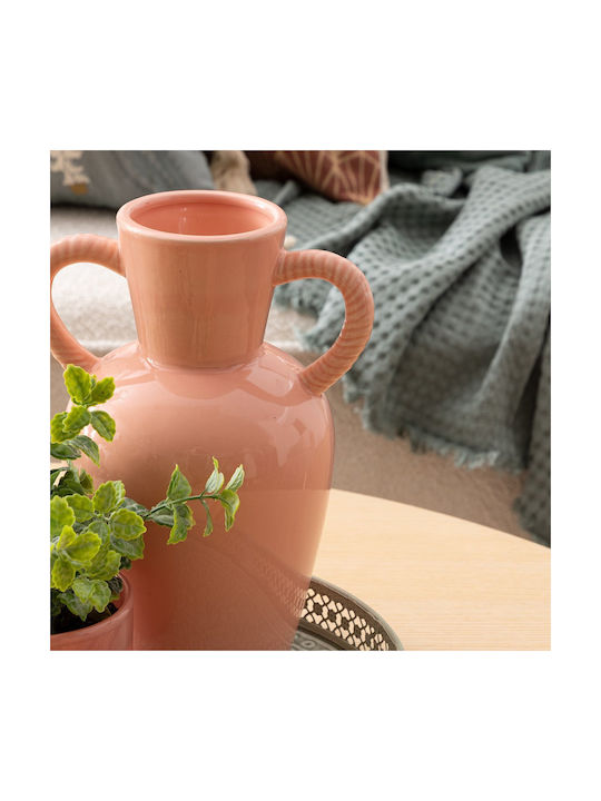 Vază Decorativă Ceramică Wild Roz 17x13x23.5cm ...