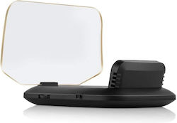 Pyramid Ψηφιακό Όργανο Head Up Display, OBD2 και Θερμοκρασίας Νερού Αυτοκινήτου 55mm για τοποθέτηση στο Ταμπλό