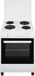 Silifo Ελεύθερη με Εμαγιέ Εστίες Λευκή SF6154CFEW Silifo Ελεύθερη με Εμαγιέ Εστίες Λευκή SF6154CFEW