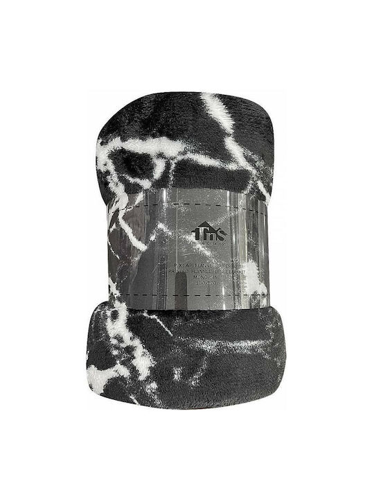 TnS Κουβέρτα Fleece Μονή 150x220εκ. Πολύχρωμη