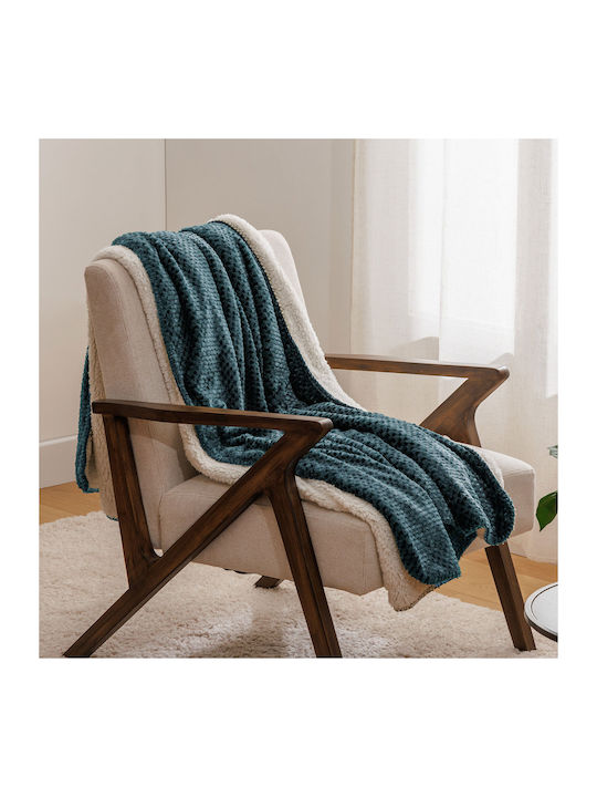 A-s Lyno Fleece Blanket Sofa 130x170cm Blue