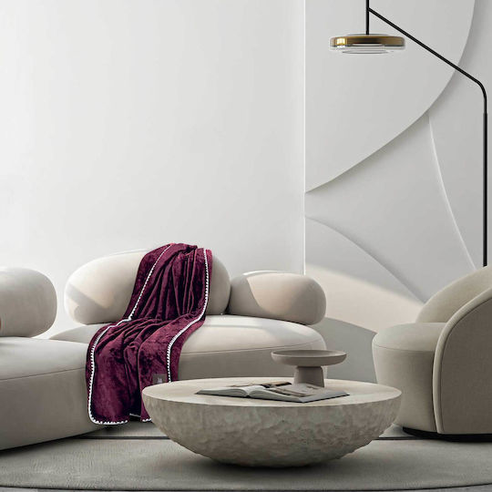 Das Home 4440 Sofa 130x170cm Burgundische Farbe